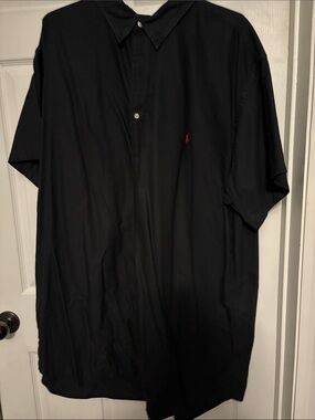 Ralph Lauren Black Shirt with Yellow Logo Accent